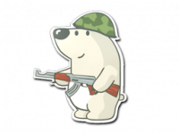 Sticker Nelu the Bear